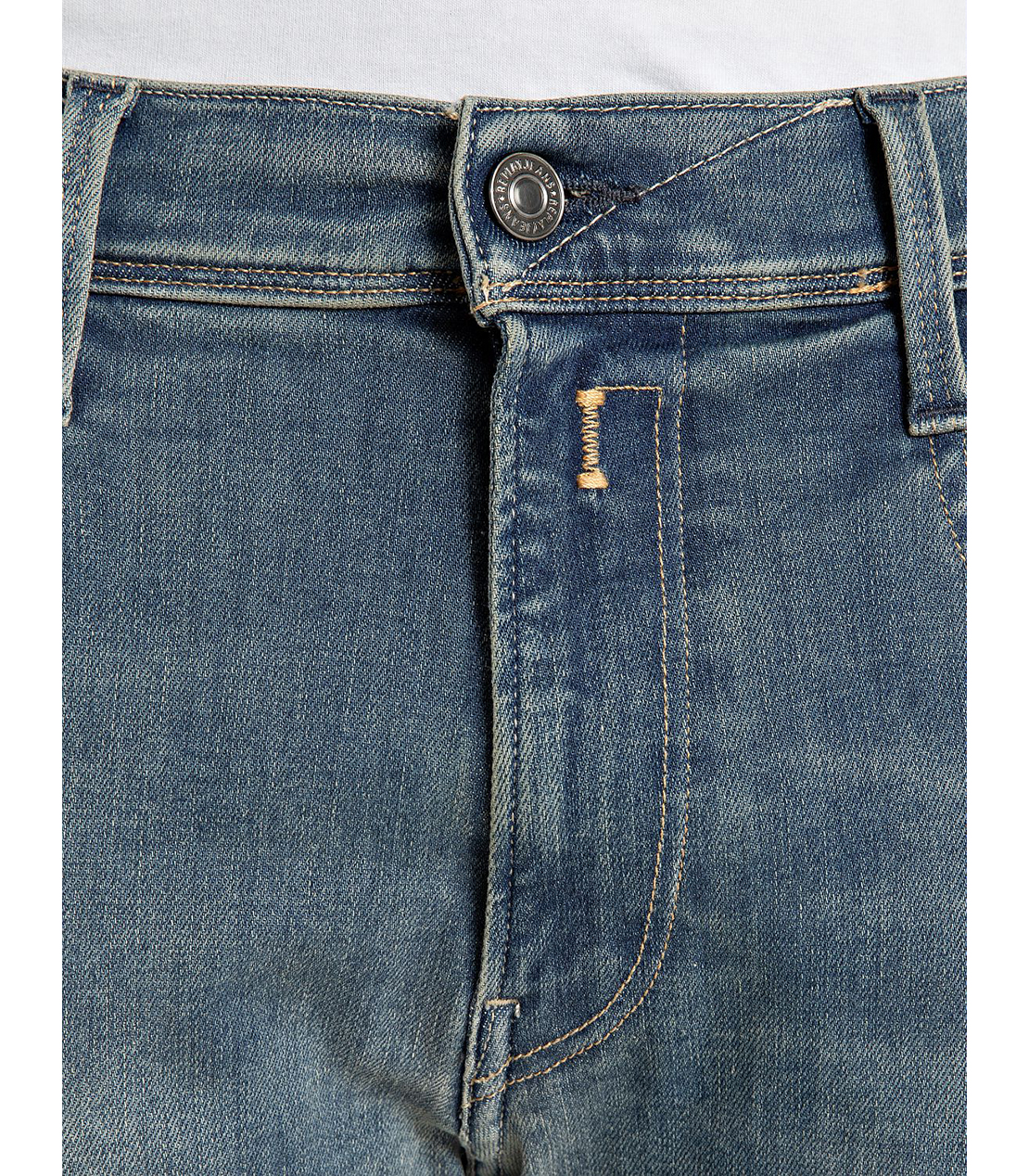 スリム ANBASS Hyperflex Dust スーパーストレッチデニム 詳細画像 ミディアムブルー 5